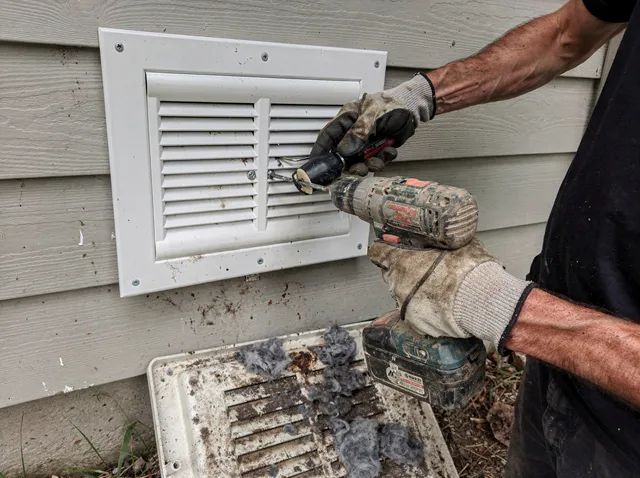 Dryer Vent Cover Replacement in Claremont