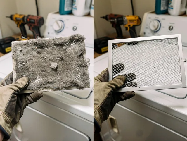 Professional lint trap cleaning by Claremont Dryer Vent Cleaning in Claremont