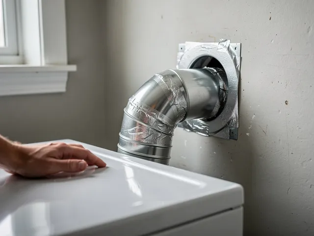 Claremont Dryer Vent Cleaning expert performing professional dryer vent repair and installation in Claremont